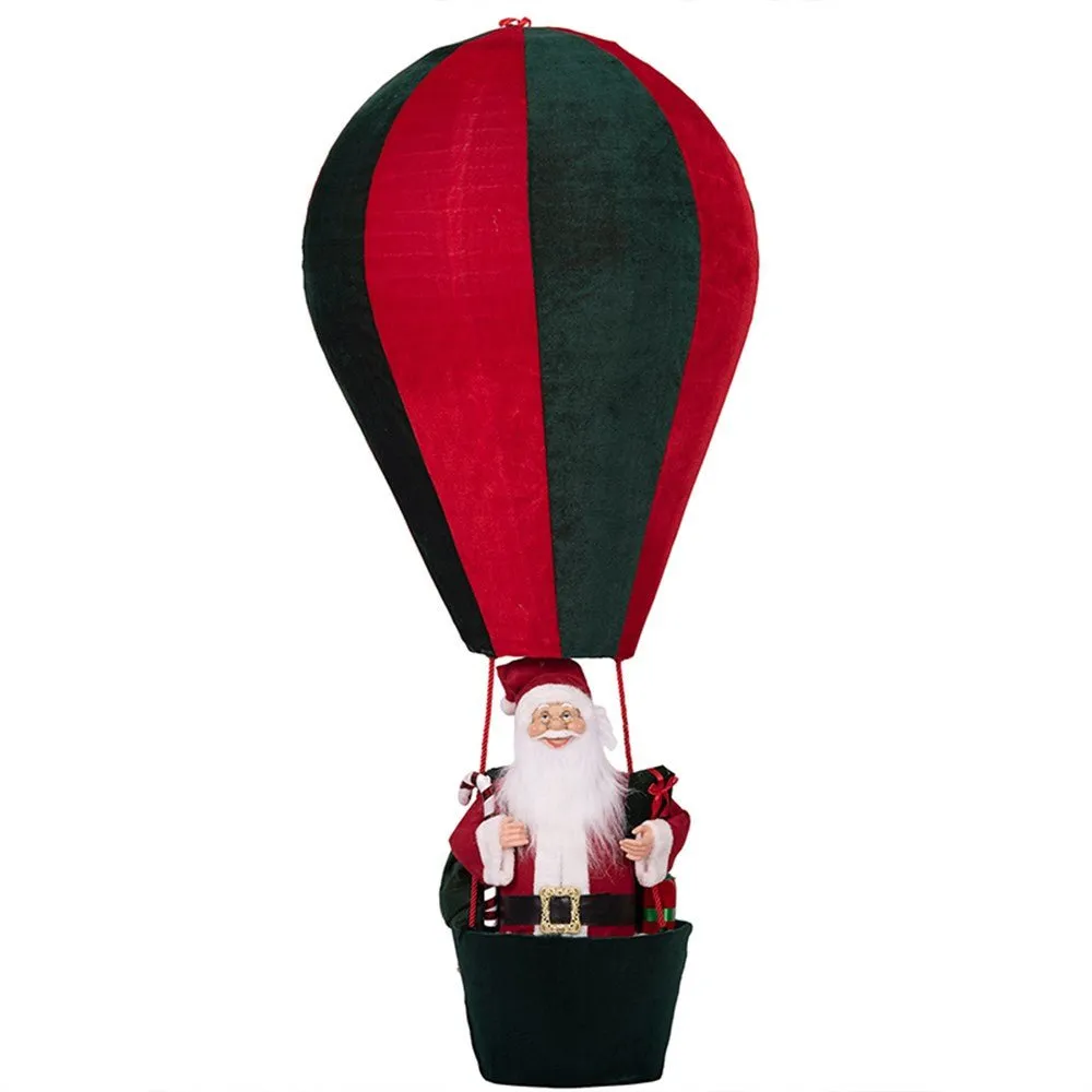 1.5m Velvet Hot Air Balloon with Santa