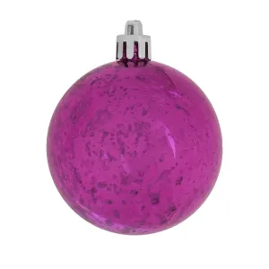 8" Mauve Shiny Mercury Shatterproof Ball Christmas Ornament