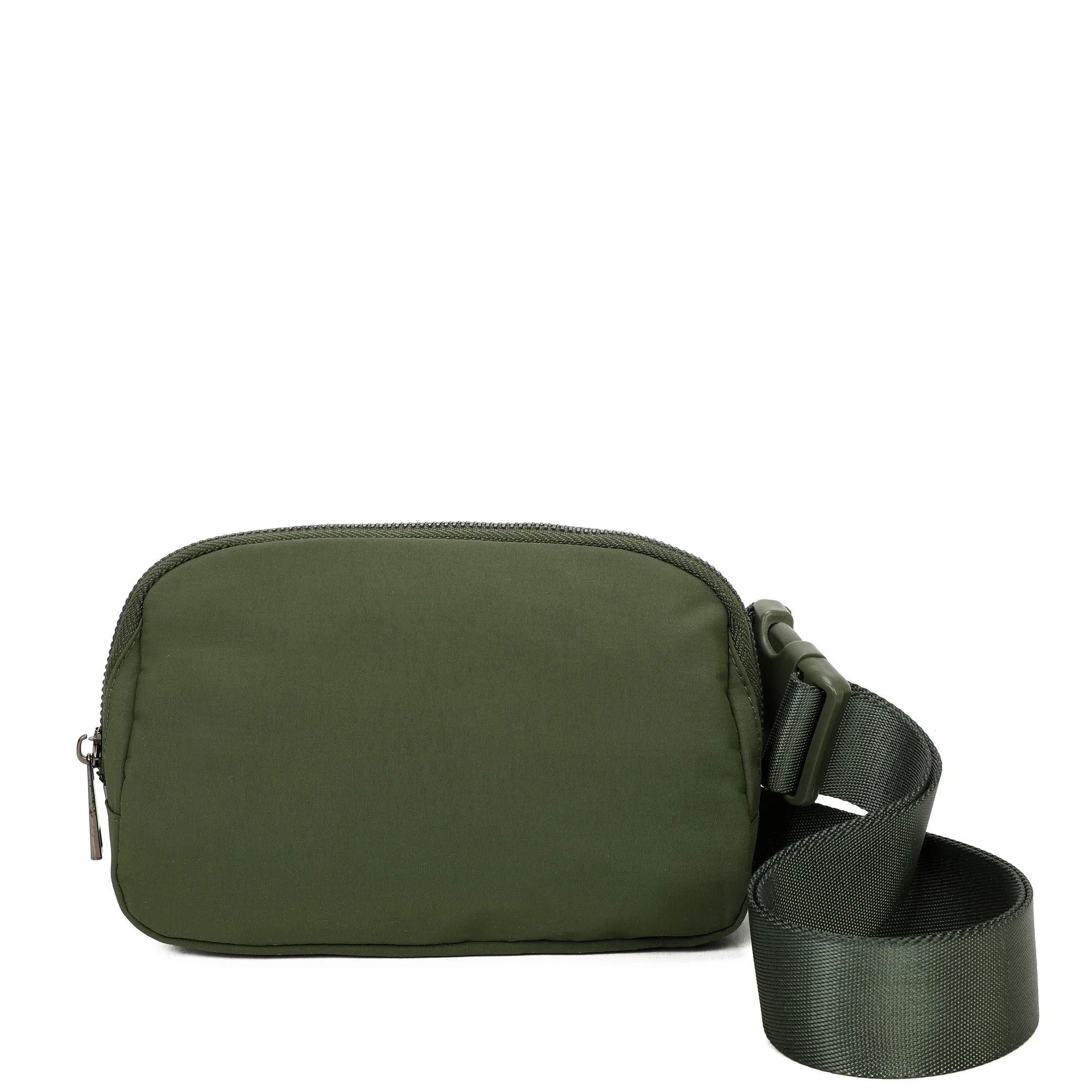 Adelaide's Water Repellent Nylon Belt Fanny Bag - Army Green