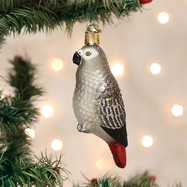 African Grey Parrot Ornament