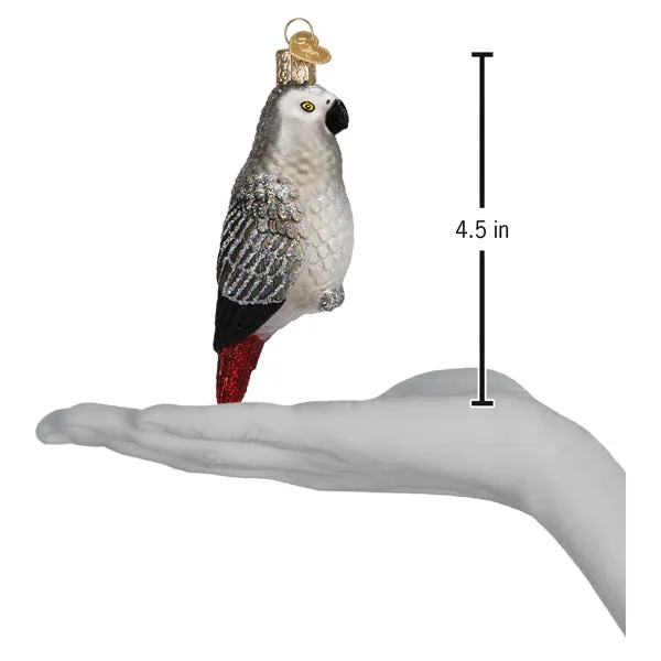 African Grey Parrot Ornament