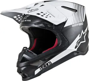 ALPINESTARS S.TECH M10 DYNO HELMET MATTE BLACK/WHITE SM 8301119-1301-S