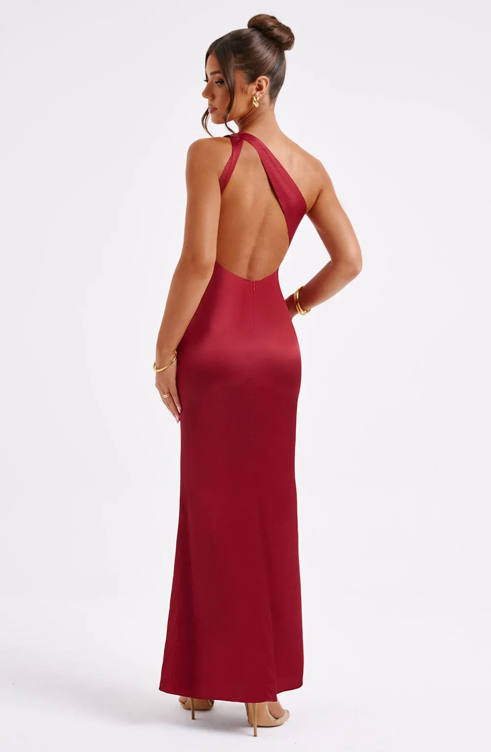 Arizona Maxi Graceful Dress - Wine