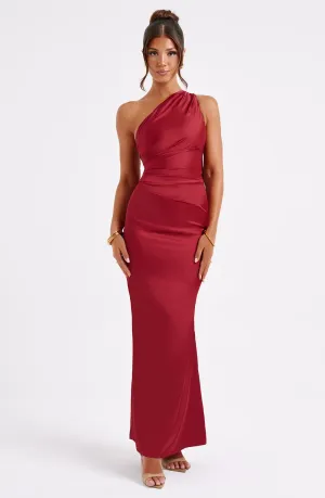 Arizona Maxi Graceful Dress - Wine