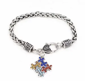 Autism jewelry Bracelets Puzzle pieces