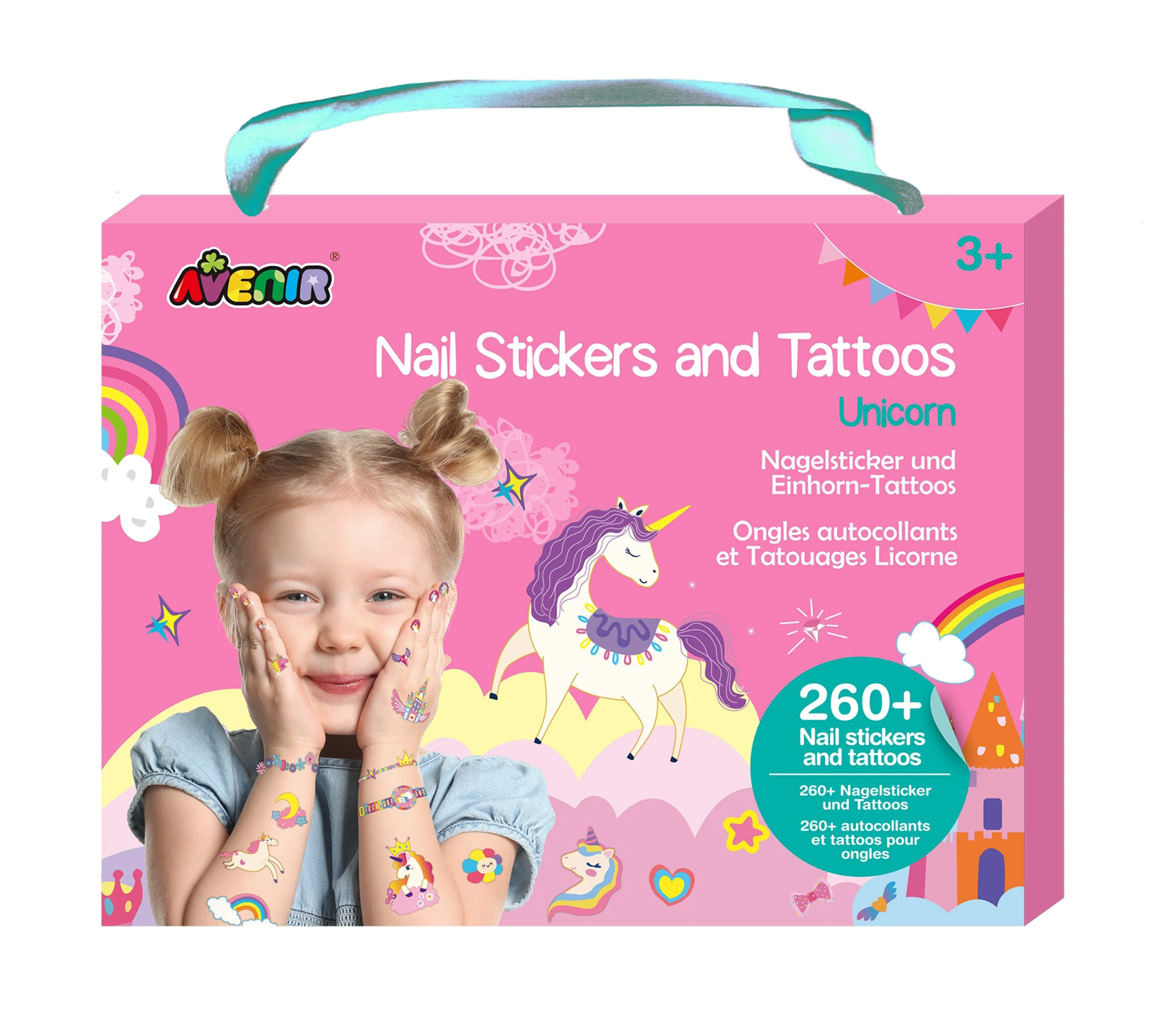 Avenir - Nail Stickers And Tattoos - Unicorns