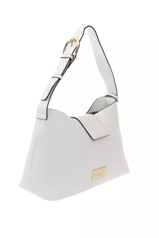 Baldinini Trend White Polyuretane Handbag