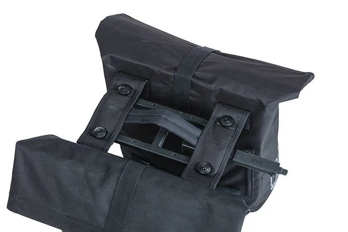 Basil City Double Bike Bag MIK 28-32L Black