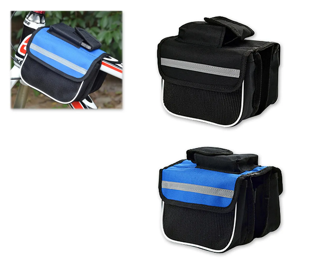 Bike Cycling Frame Pannier Rack Tube Bag Beam Package