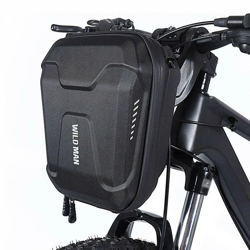 Bike Handlebar Bag Bicycle Front Hanging Bag Waterproof EVA Hard Shell 3L with Shoulder Strap for Mountain Bike Road Bike Electric Scooter