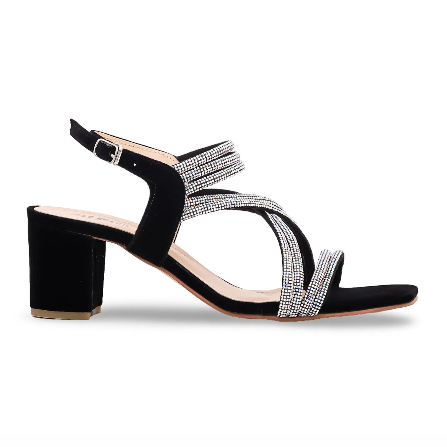 Black Fancy Sandal FN5586