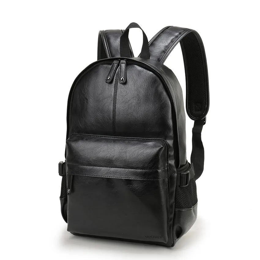 Black Luxury Leather Backpack