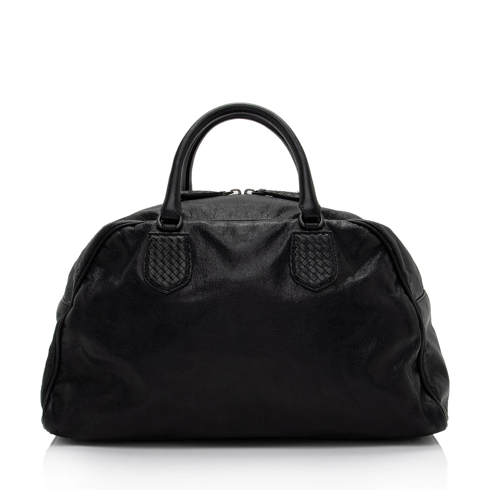 Bottega Veneta Calfskin Karung Intrecciato Weekender (SHF-t75dld)