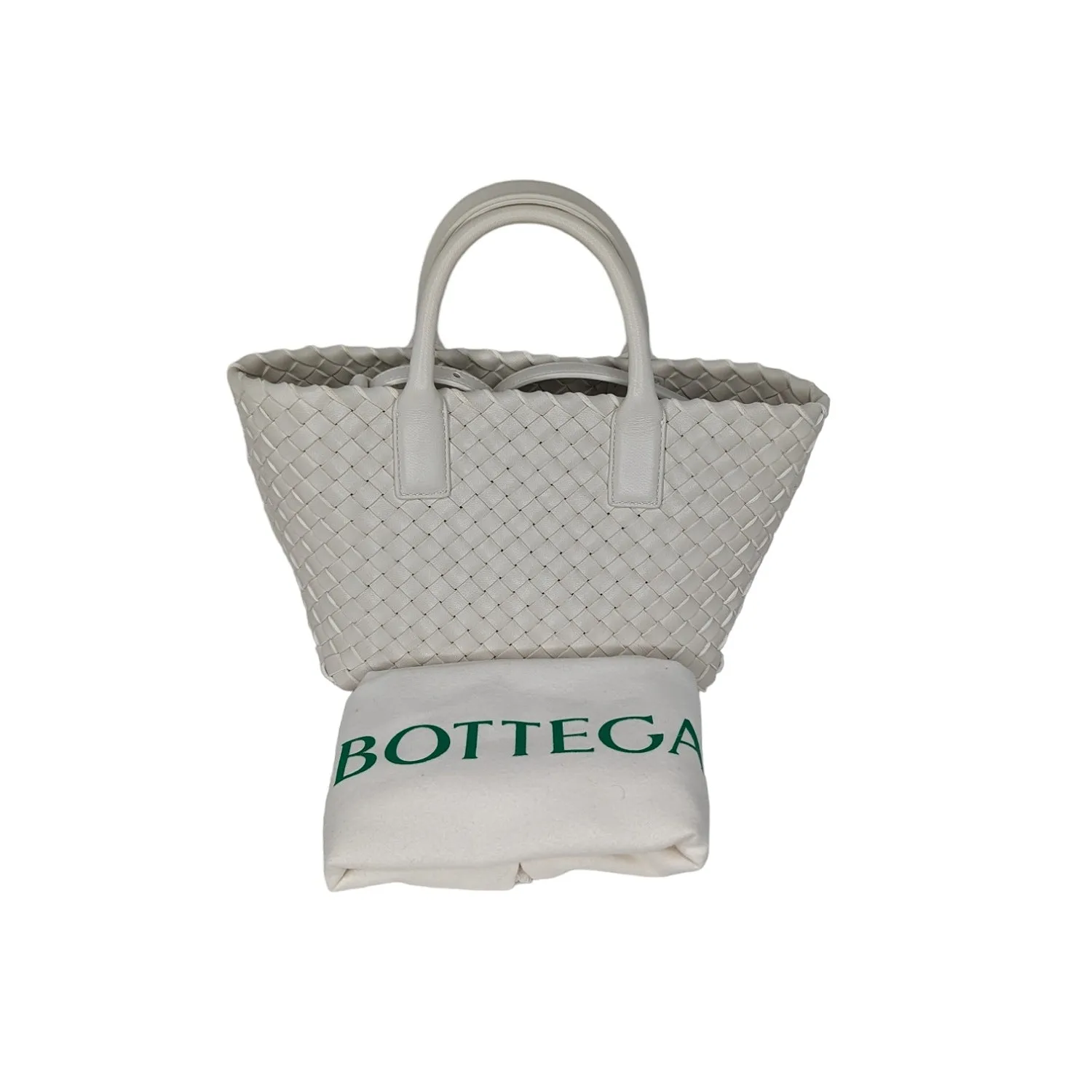 Bottega Veneta Intrecciato Mini Cabat Lambskin Tote