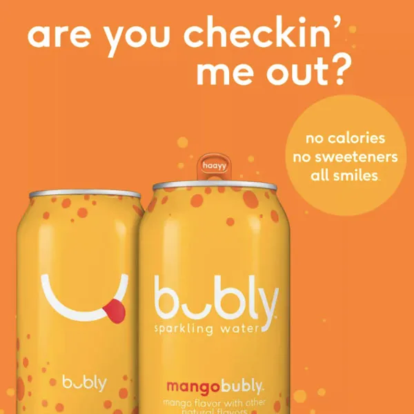 bubly Mango Sparkling Water 12 fl oz, 8 Ct