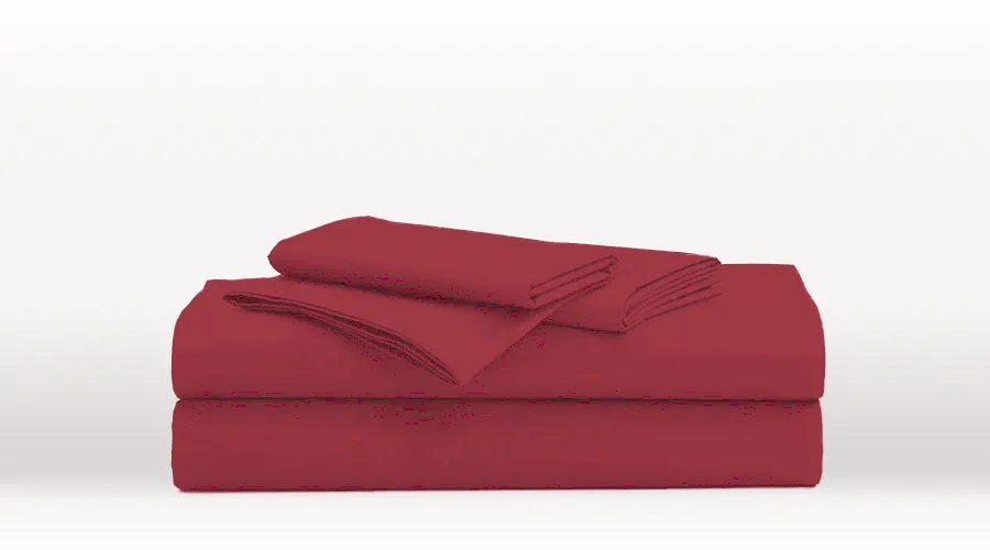 Burgundy King Single Size Classic Sheet Set