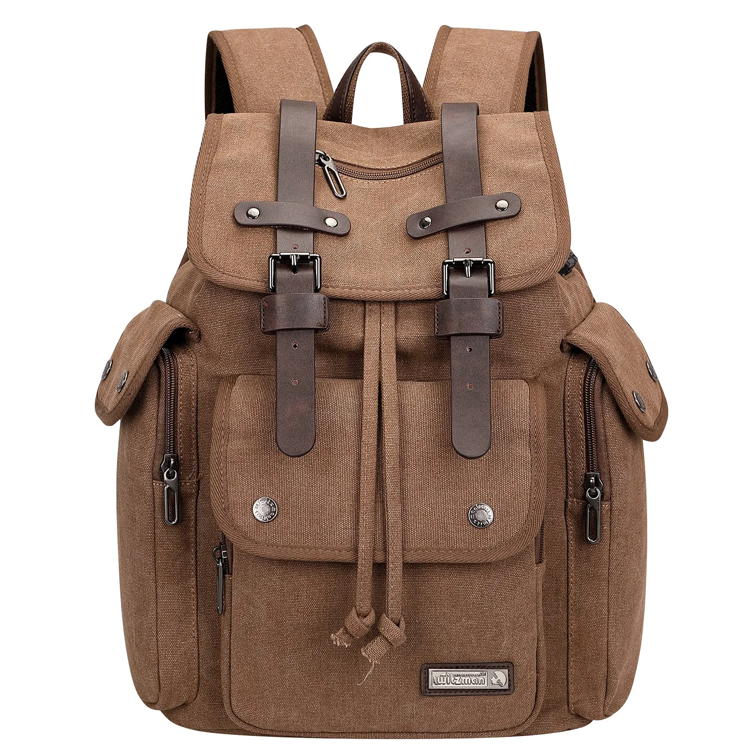 Canvas Backpack for Men Drawstring Backpack