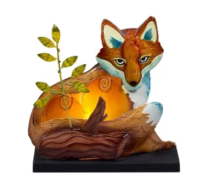 Capiz Fox Lamp Handmade