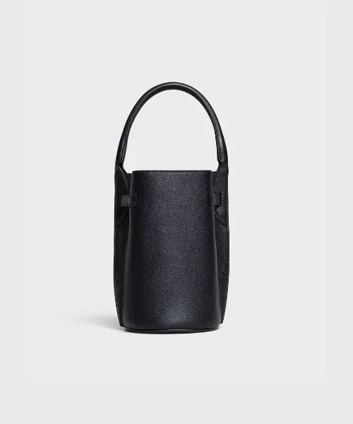 Celine Big Nano Bucket In Supple Grained Calfskin Black