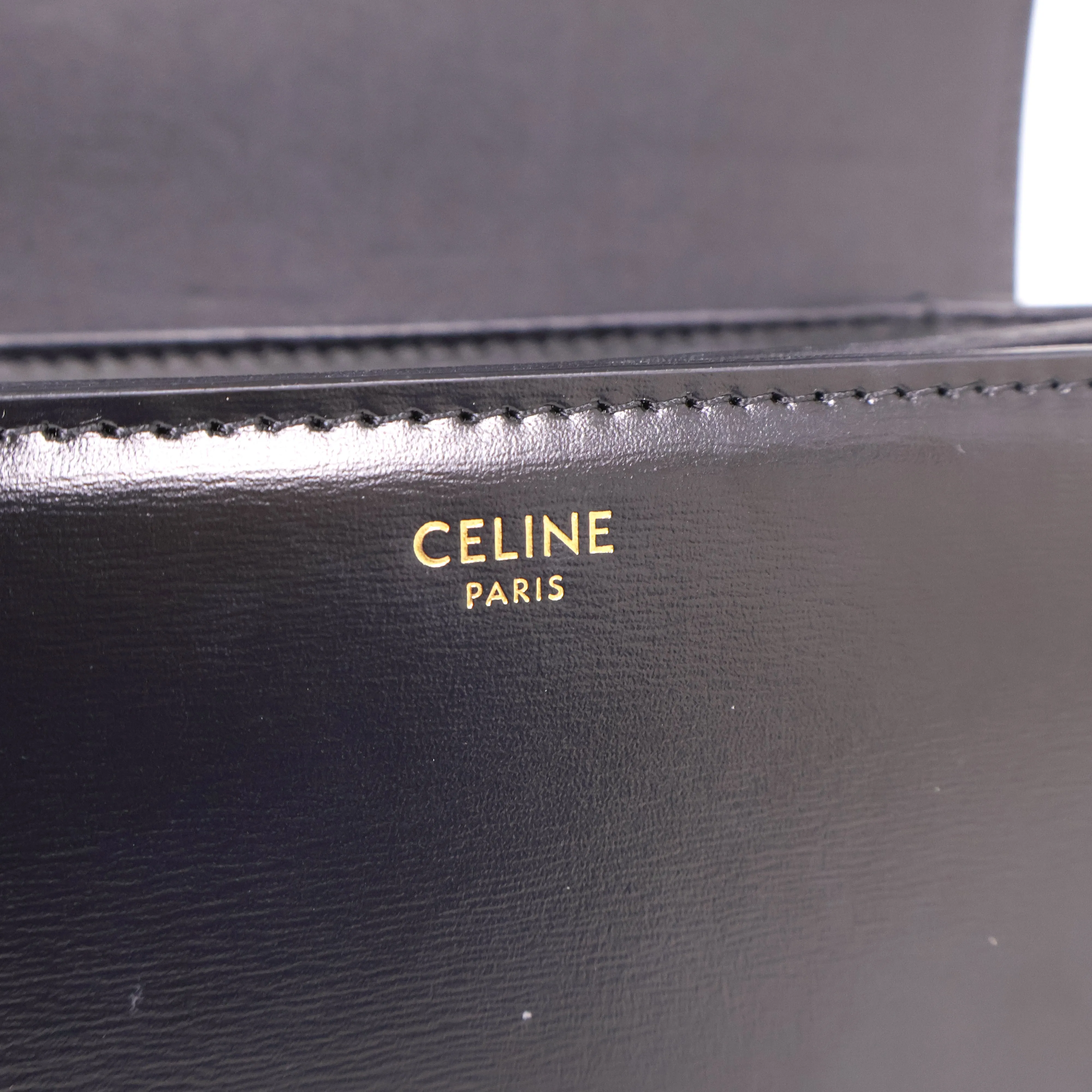 Celine Flap Classique Black Triomphe