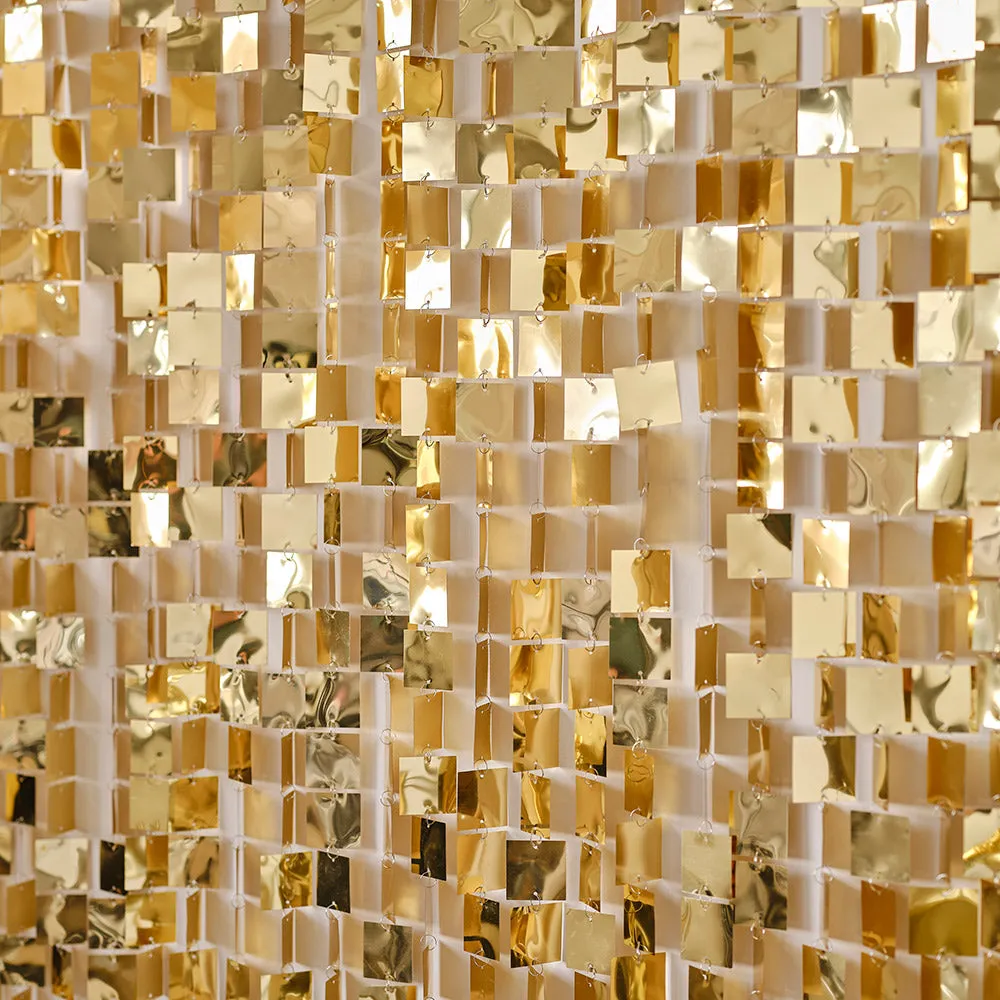 Champagne Gold Sequin Hanging Backdrop Decoration