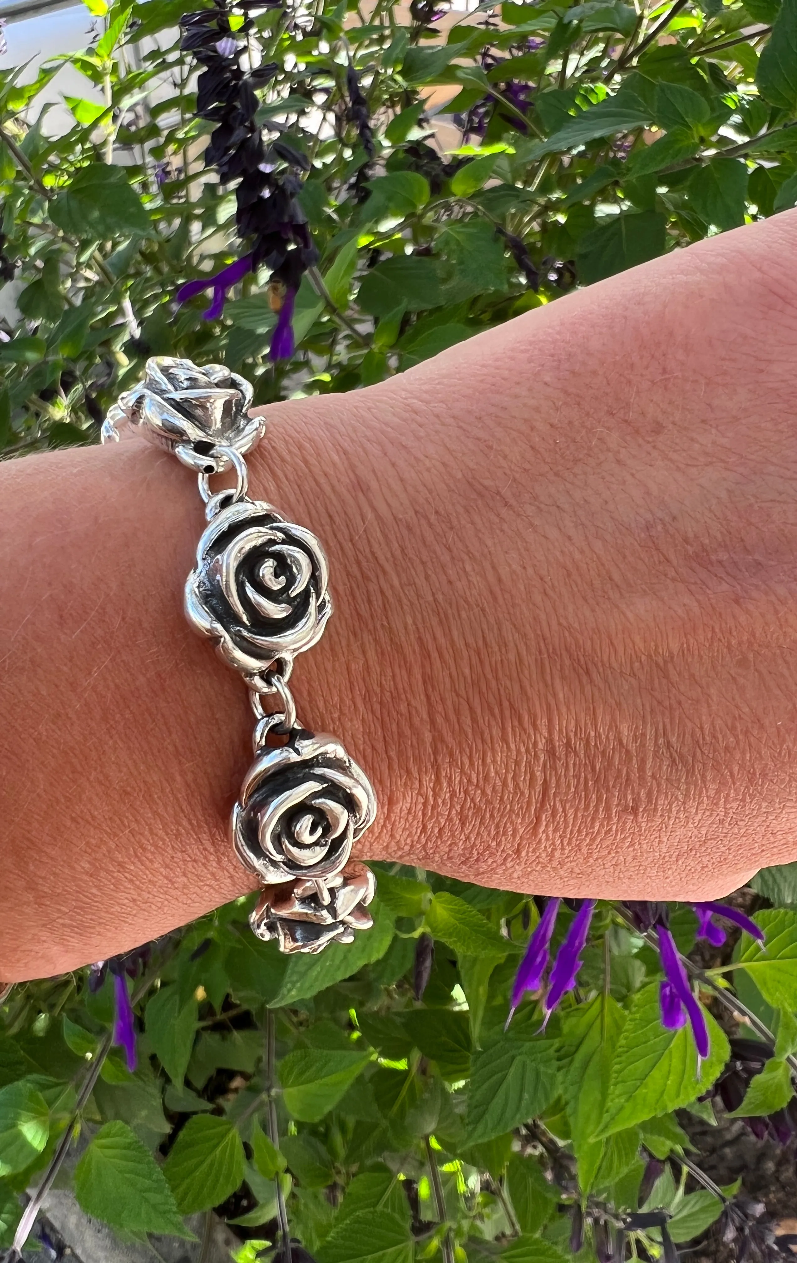 Chic Link Rose Bracelet