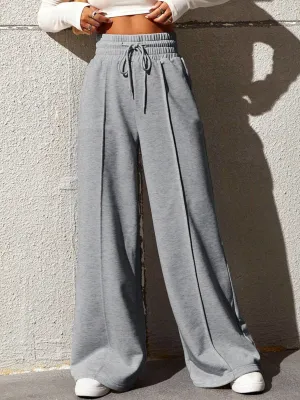 City Walk Graceful Wide Leg Sweatpants