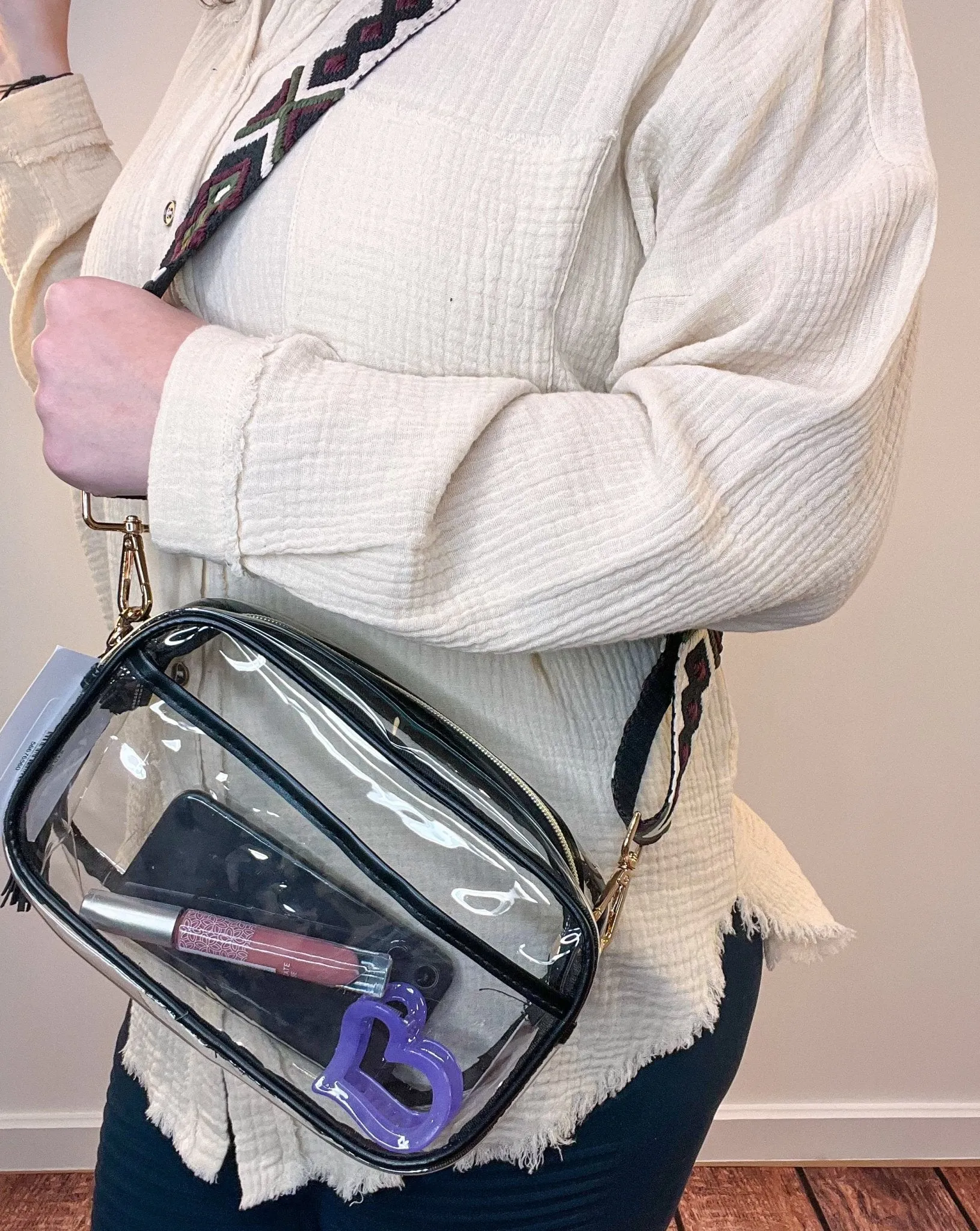 Clear Stadium Approved Crossbody Bag