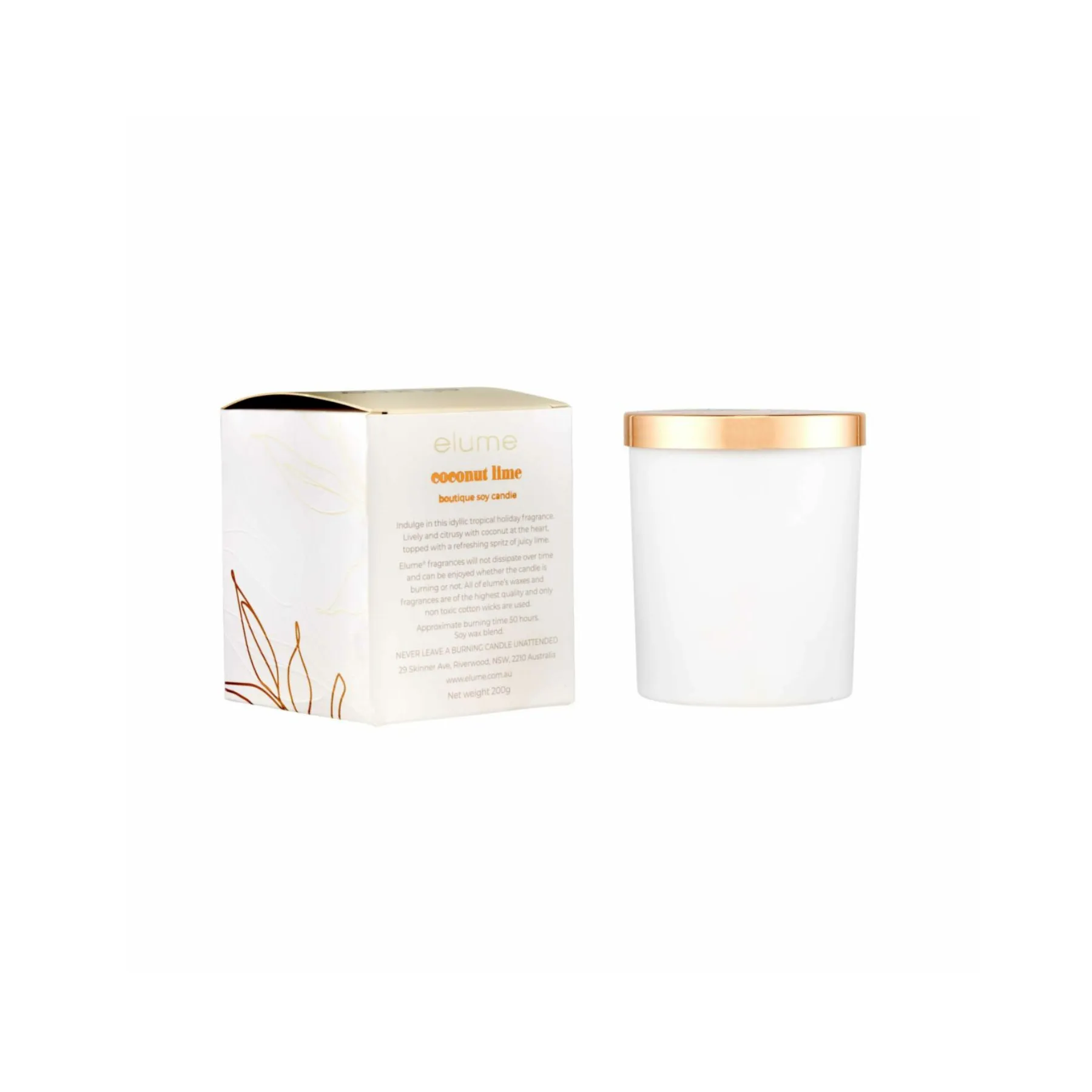 Coconut Lime: Elume Boutique Soy Candle