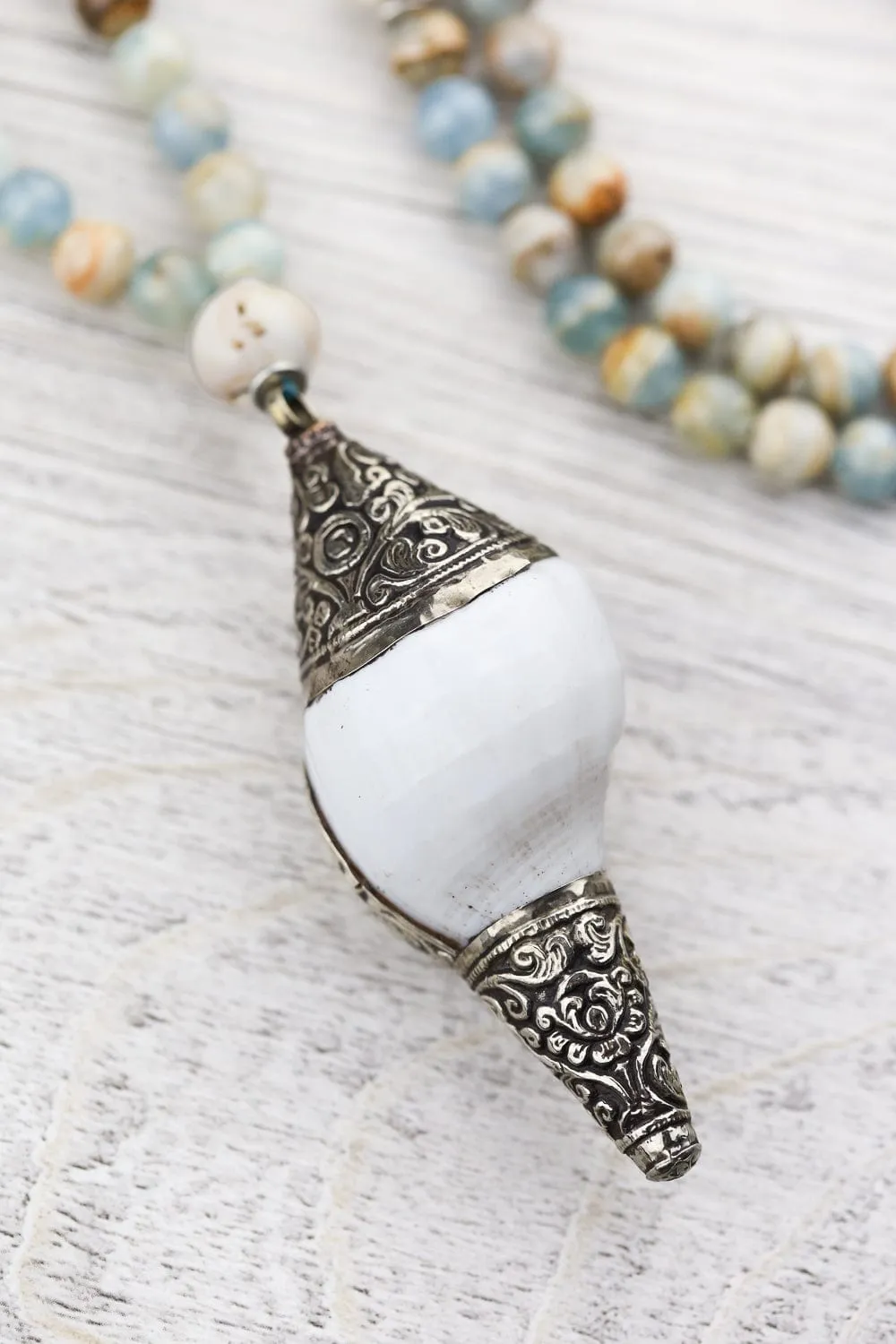 Conch Shell Dharma Truth Mala