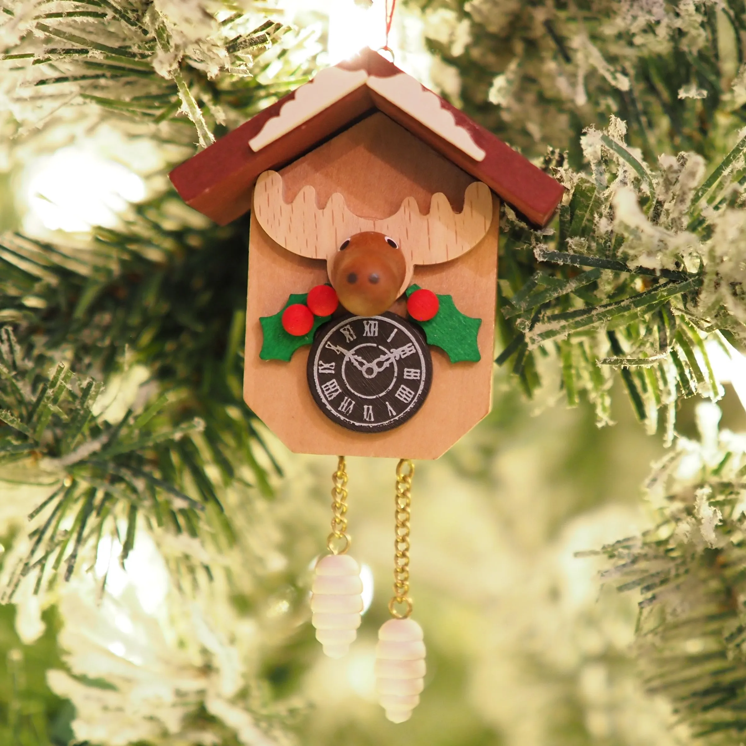 Cuckoo Clock - Christmas Moose - Christmas tree decoration (Pre-Order Item)