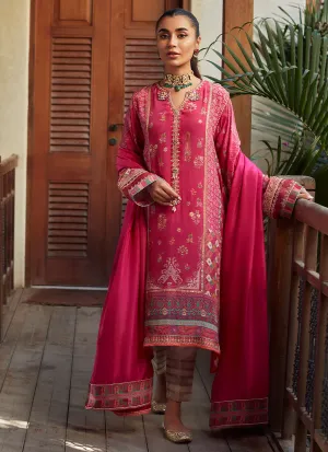 Dinaal Magenta Shirt and Dupatta