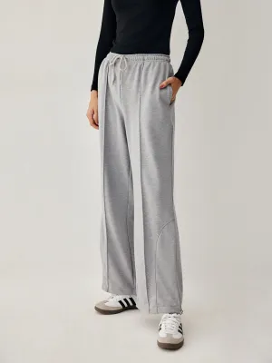 Drawstring Double Graceful Pockets Sweatpants