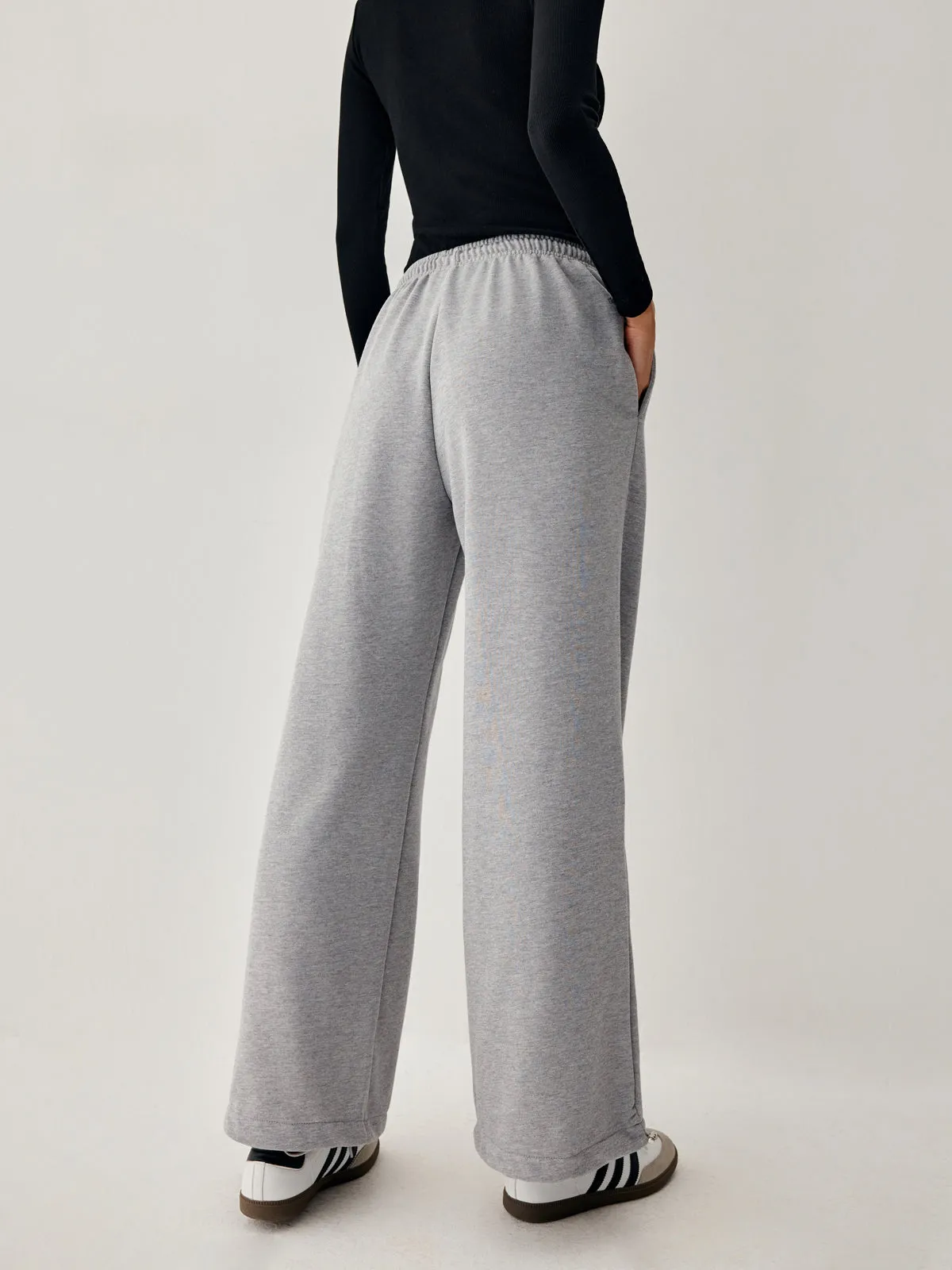 Drawstring Double Graceful Pockets Sweatpants