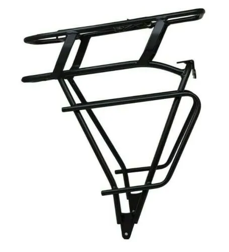 E BIKE BATTERY BOSCH REPLACEMENT BIKE CARRIER 28  BLACK ALLOY LUGGAGE RACK