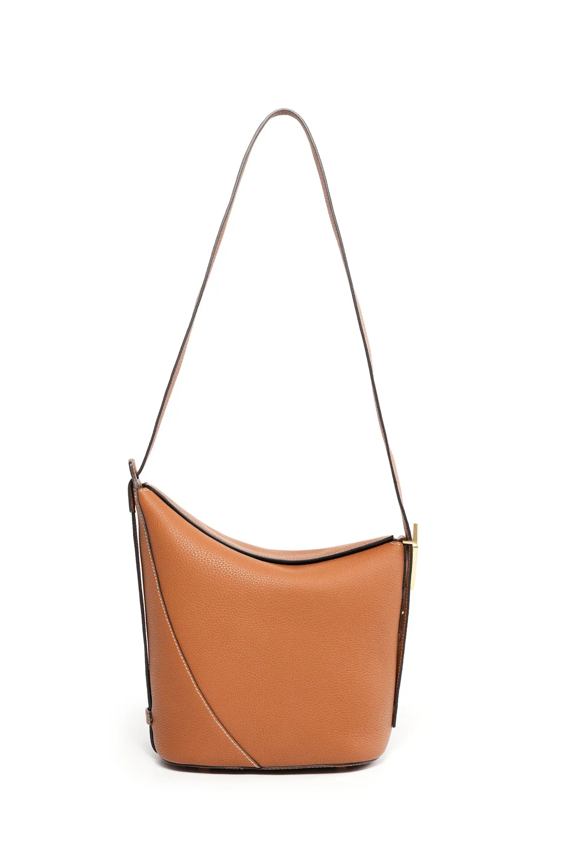 Ease Leather Shoulder Bucket Bag