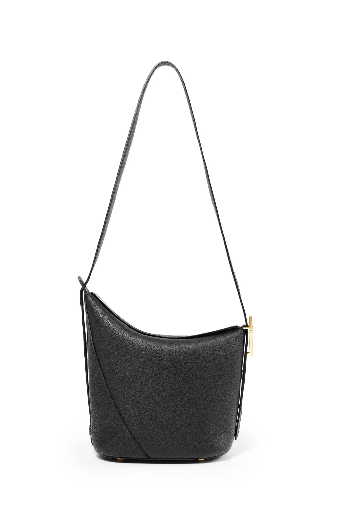 Ease Leather Shoulder Bucket Bag