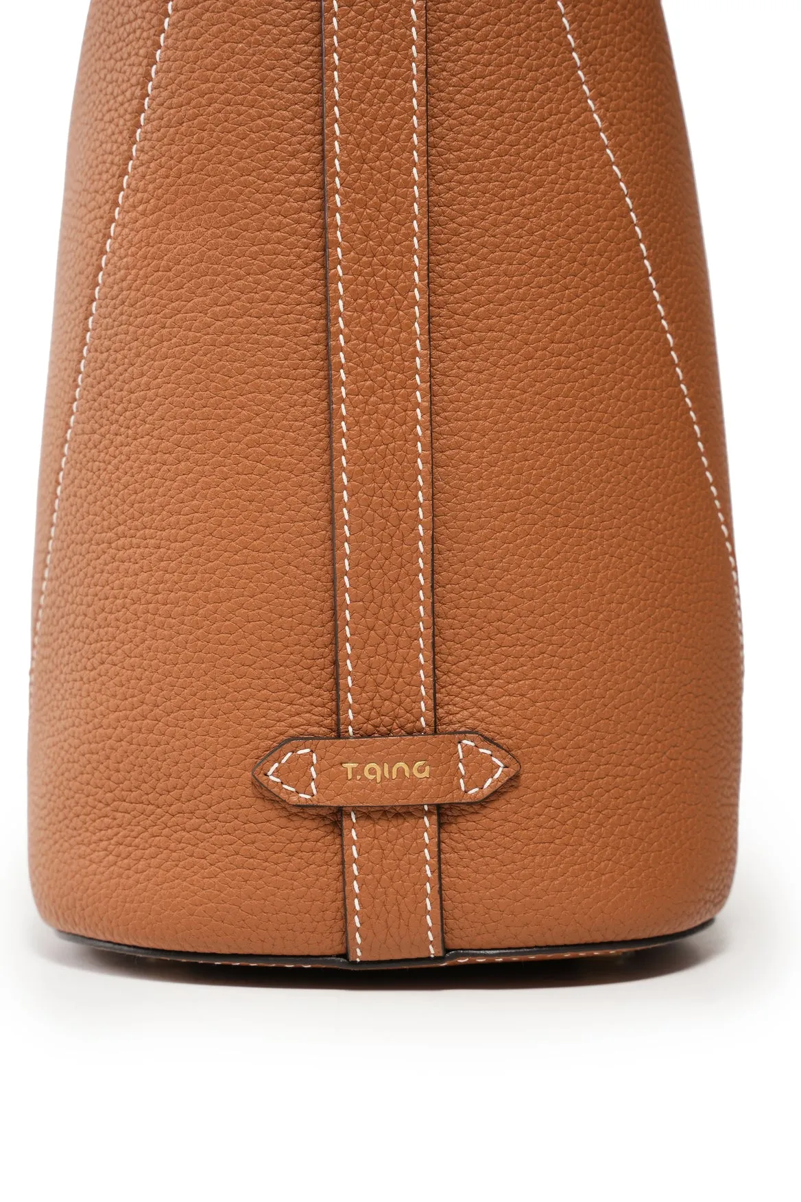 Ease Leather Shoulder Bucket Bag