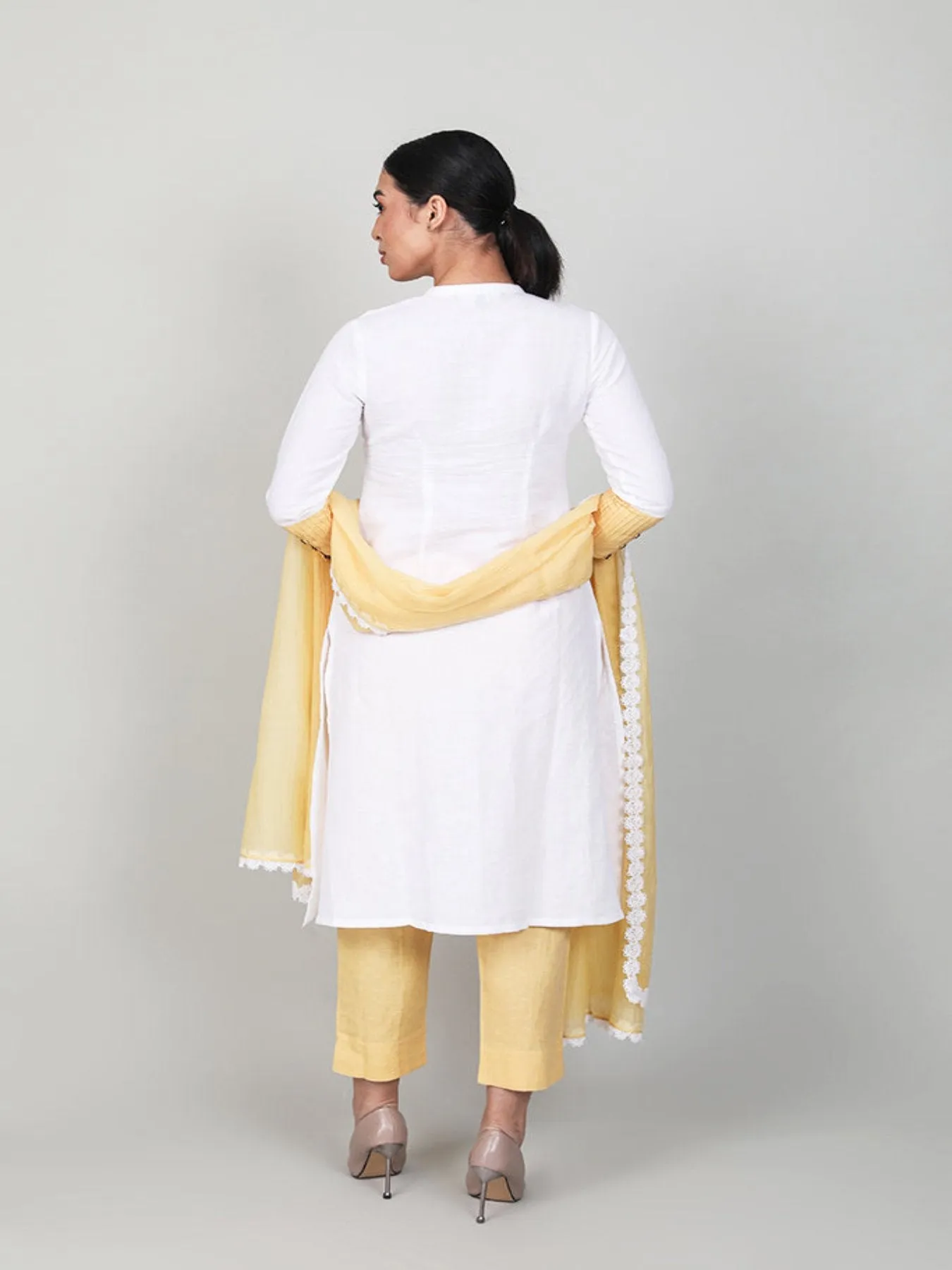 Elegantly Pleated Kurta Set