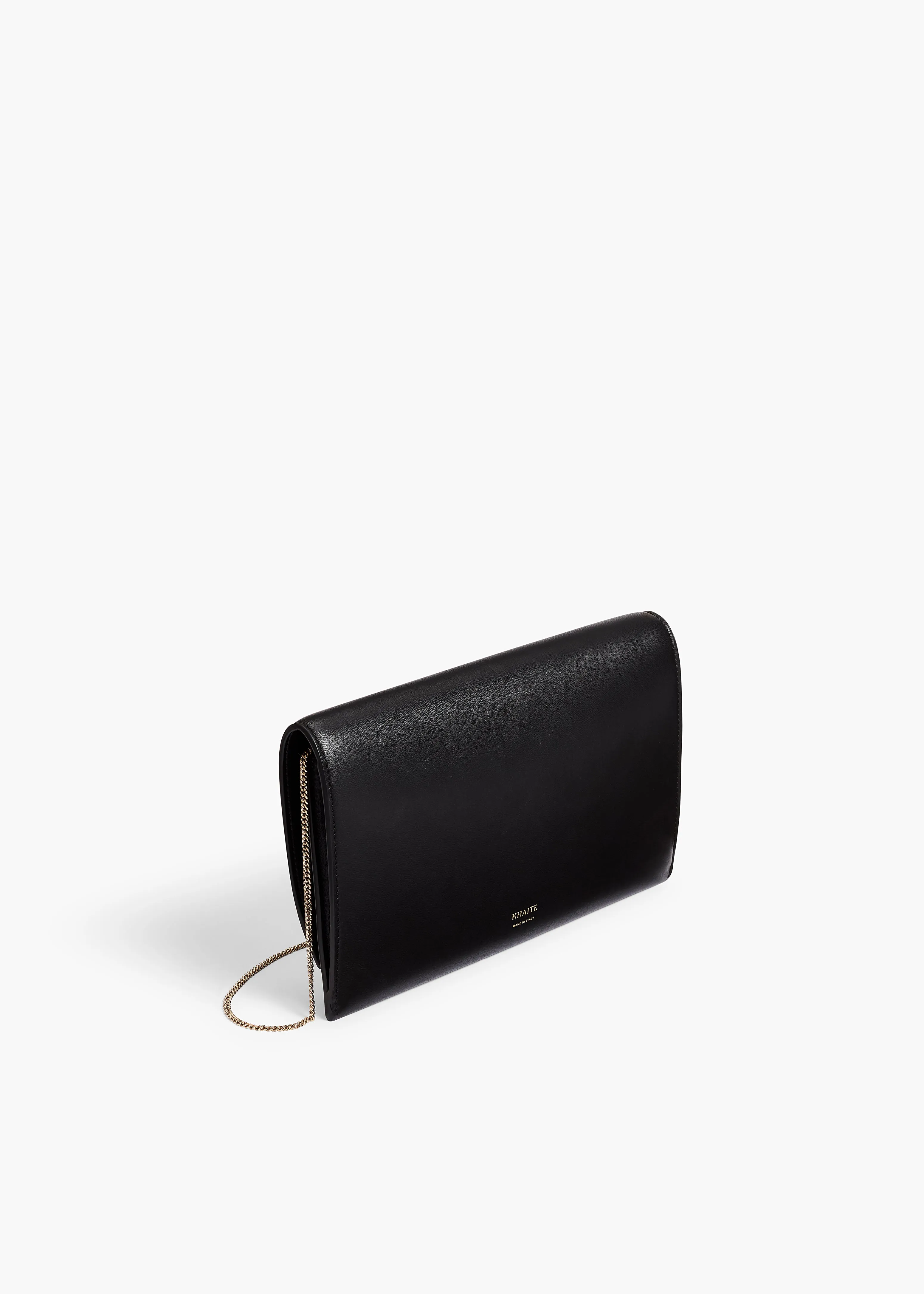 Eve Pochette on Chain in Black Nappa Leather