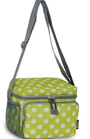 Everest Cooler Lunch Bag  - Green Dots