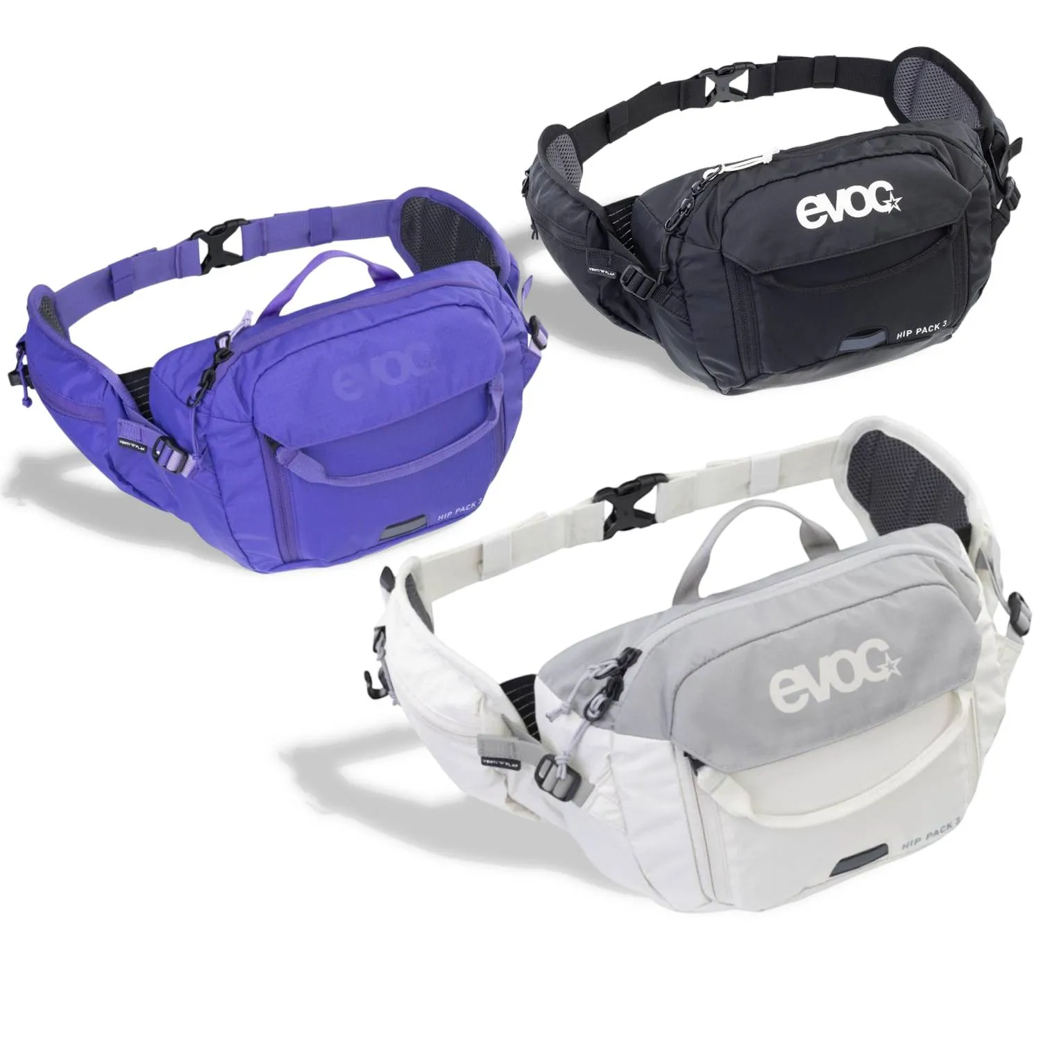 EVOC Hip Pack 3L Hydration Bag Ventilated Hydration Hip Pack for Short Rides