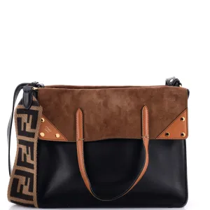 Flip Tote Leather and Suede Regular