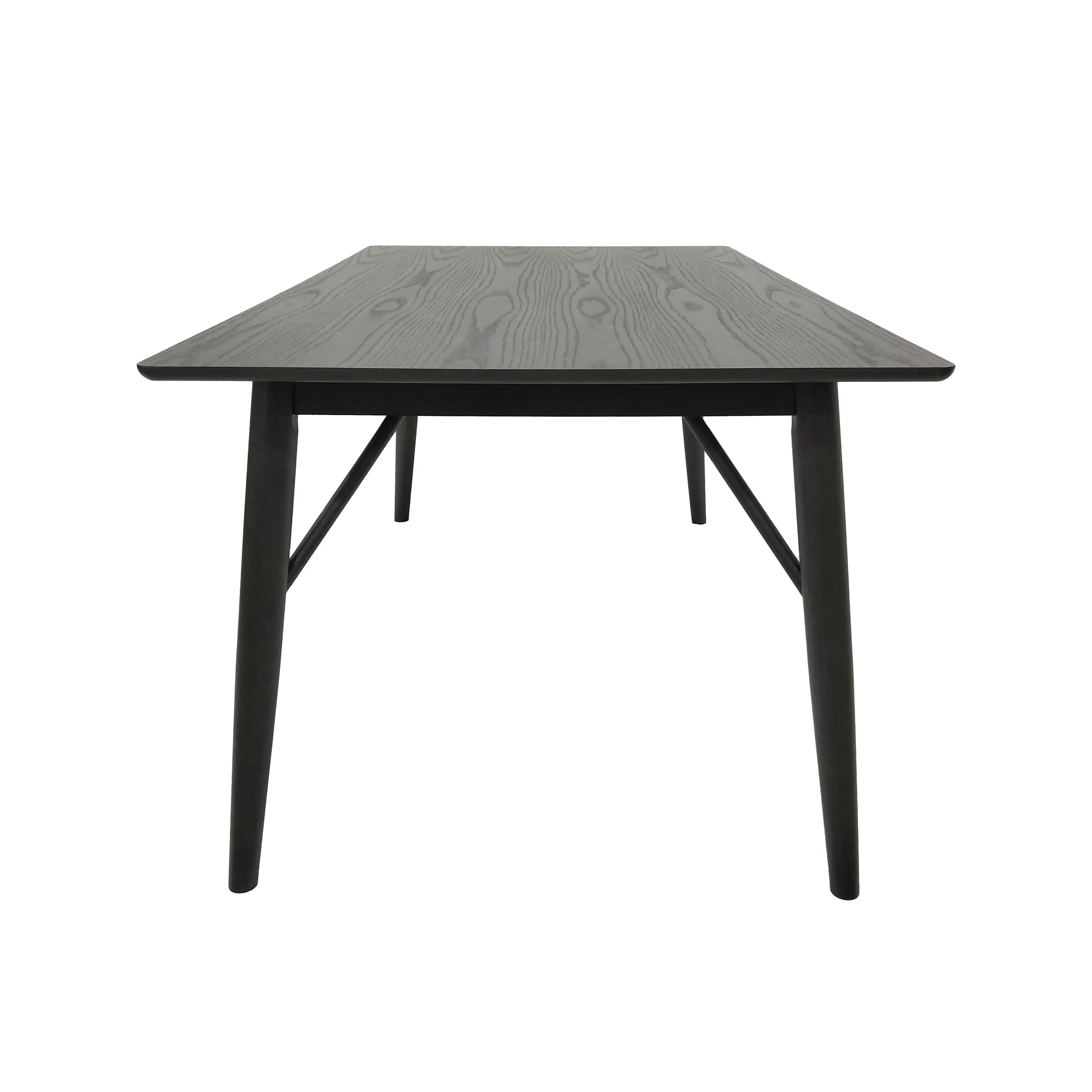 Freesia Contemporary Wooden Rectangular Dining Table, Black