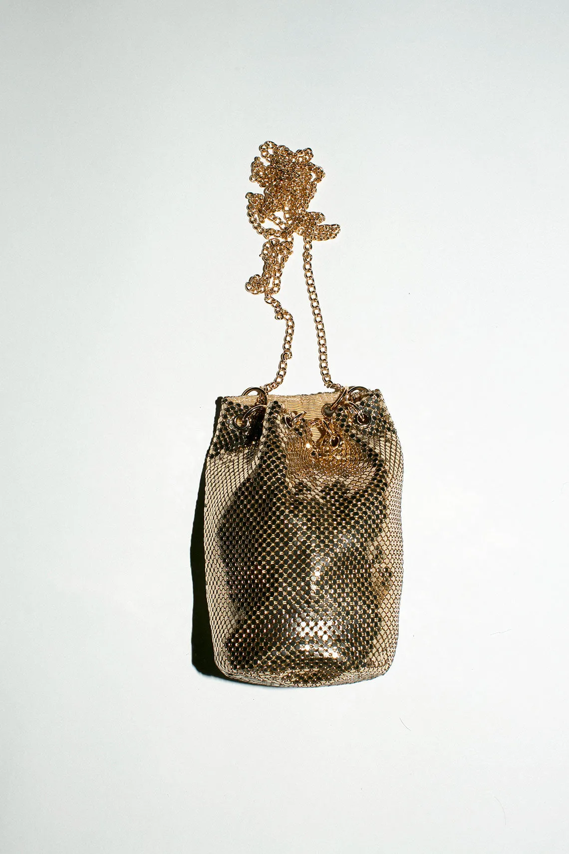 Gold Mini Bucket Bag