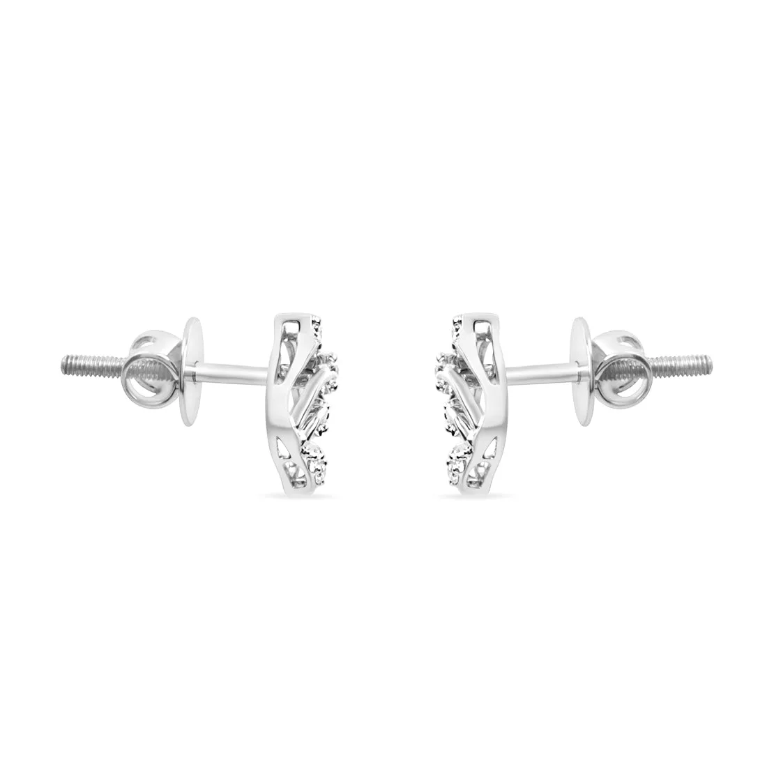 Graceful Earrings with Lab-Grown Diamonds