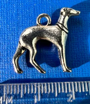 Graceful Greyhound  Charm / Pendant 2.2cm