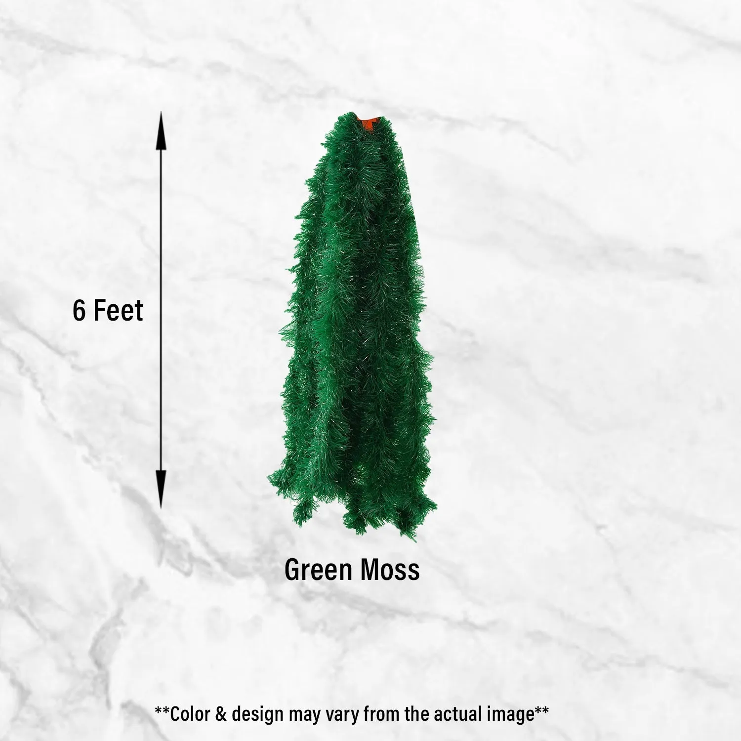 Green Moss For Xmas Celebration- 2 Pcs of 6 feet- Xmas Decoration Items