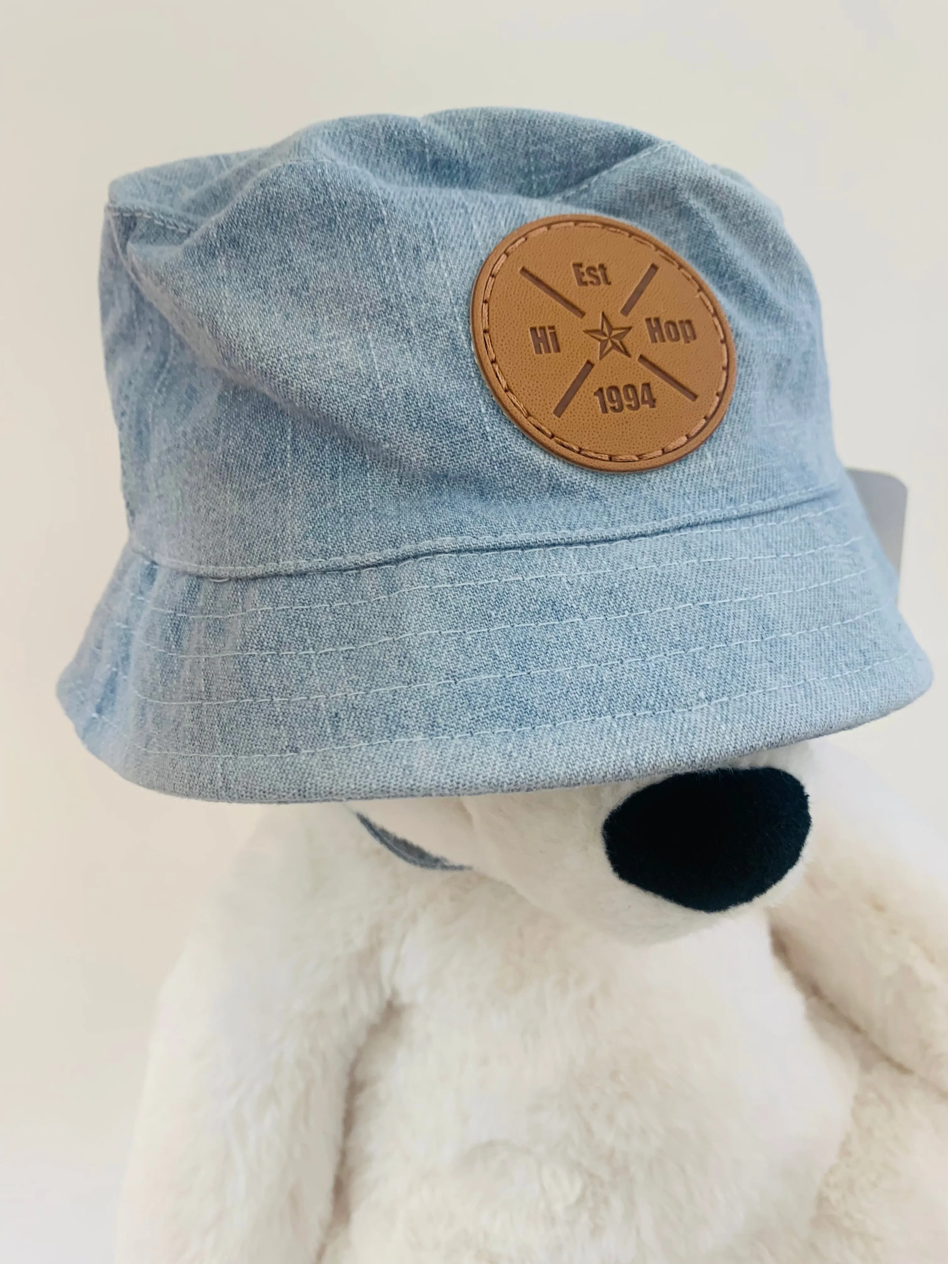 (Hi Hop Denim Bucket Hat 6-12 month old