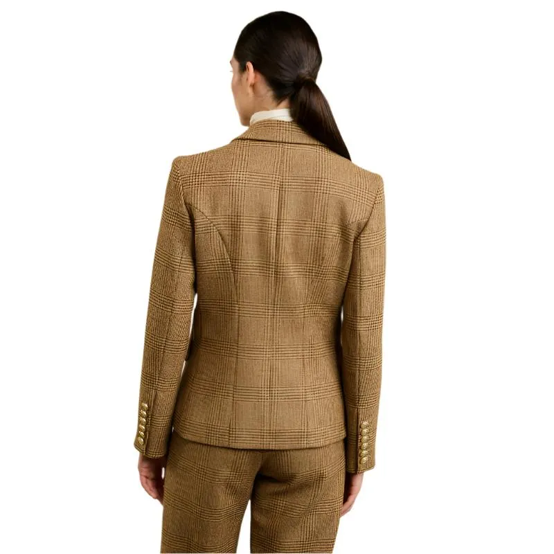 Holland Cooper Knightsbridge Ladies Tweed Blazer - Tawny